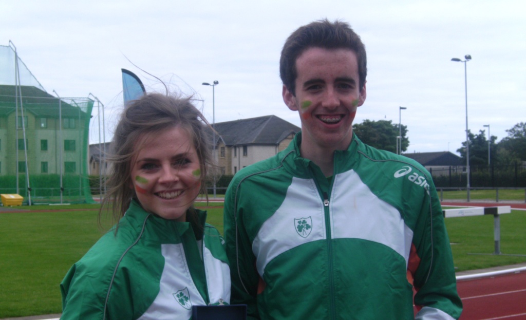 Lauren Finegan and Conor Durnin at Celtic Games (Aberdeen, August 2012)