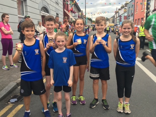 St Peter's AC athletes at Carlingford Road Races (Carlingford, August 2016)